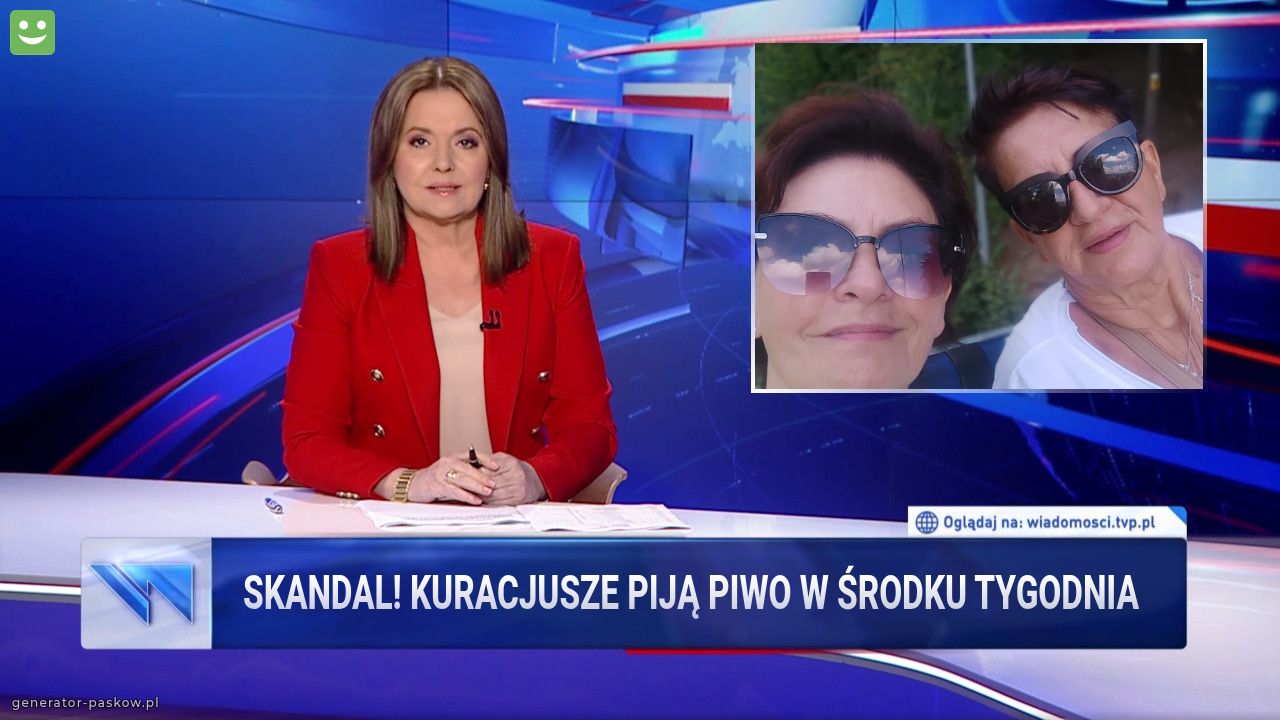 Skandal! Kuracjusze piją piwo w środku tygodnia