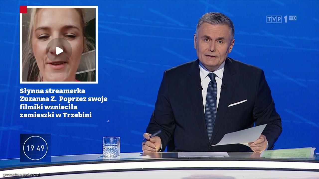 Słynna streamerka Zuzanna Z.  Poprzez swoje filmiki wznieciła zamieszki w Trzebini 