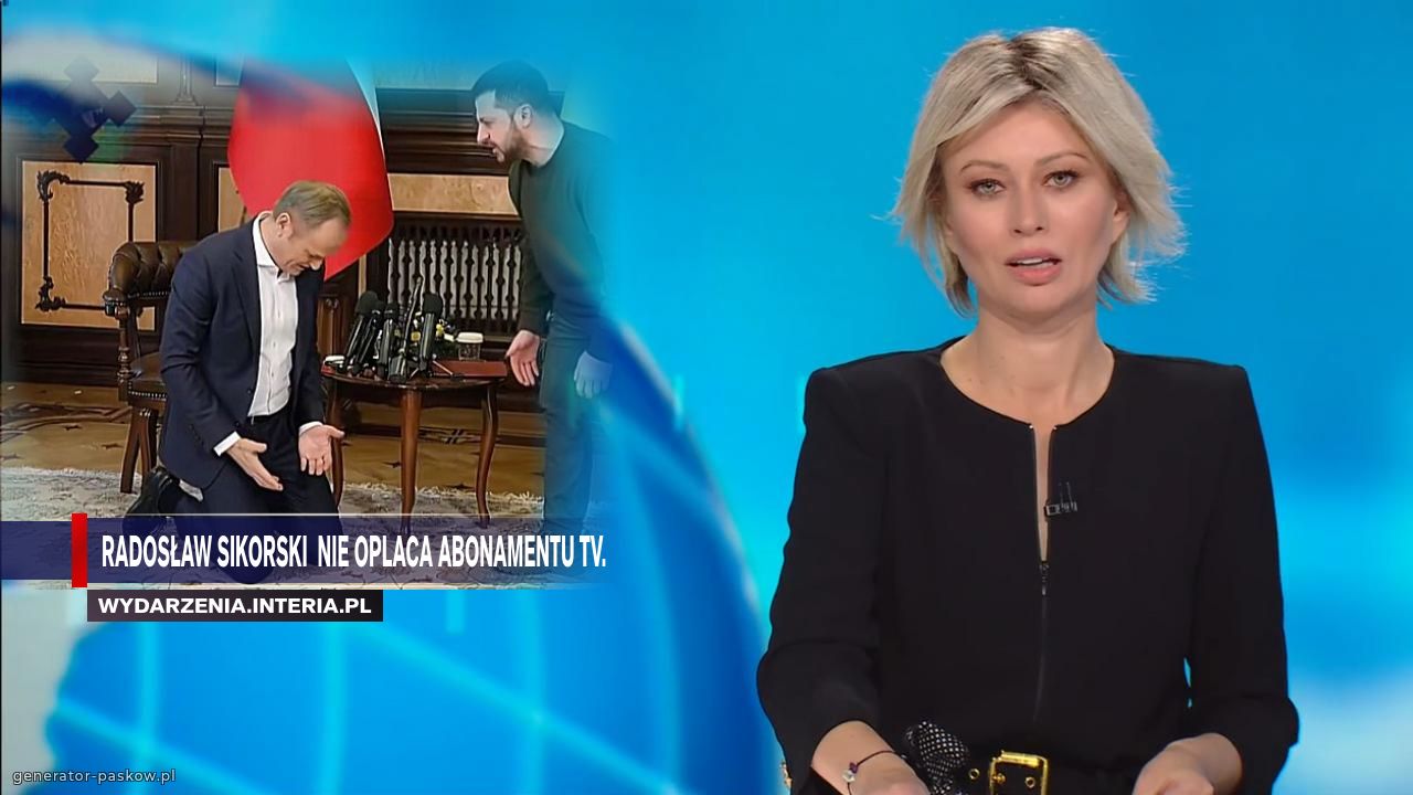 Radosław Sikorski  nie oplaca abonamentu tv.