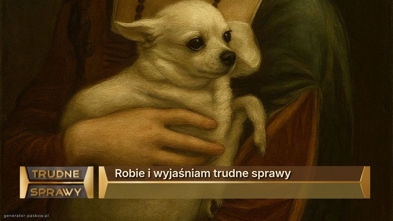 Robie i wyjaśniam trudne sprawy
