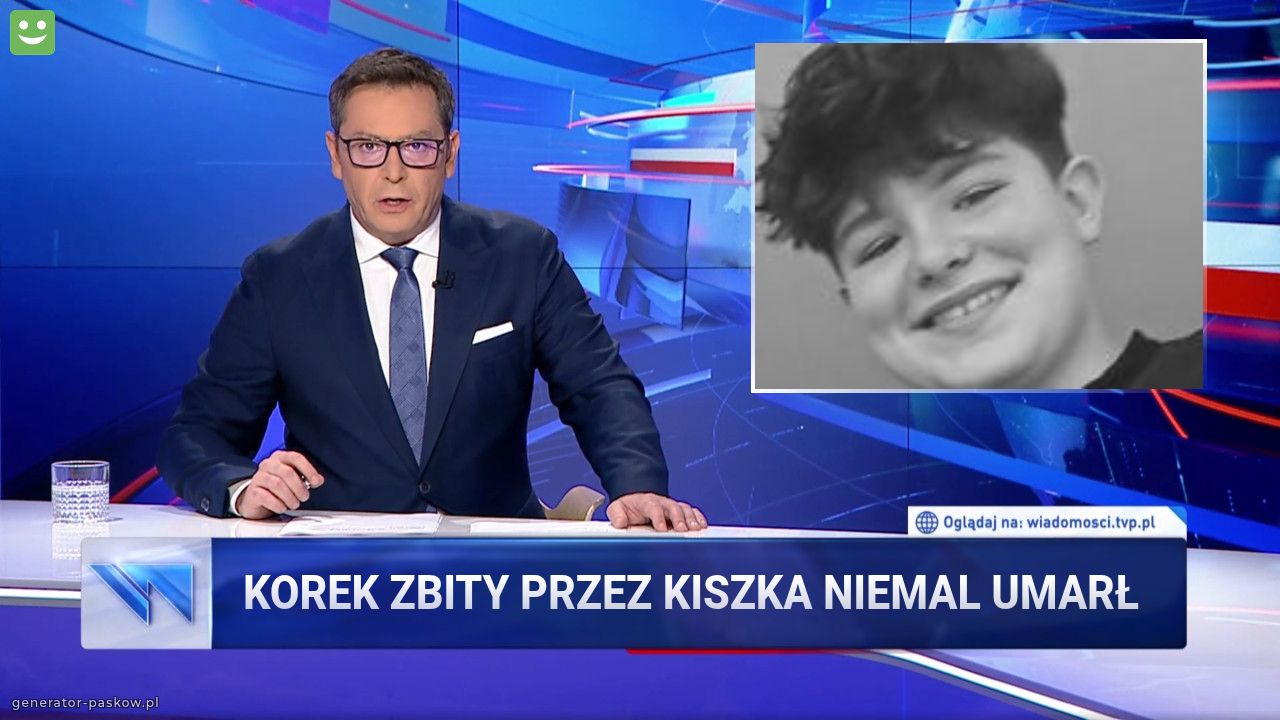 Korek zbity przez kiszka niemal umarł