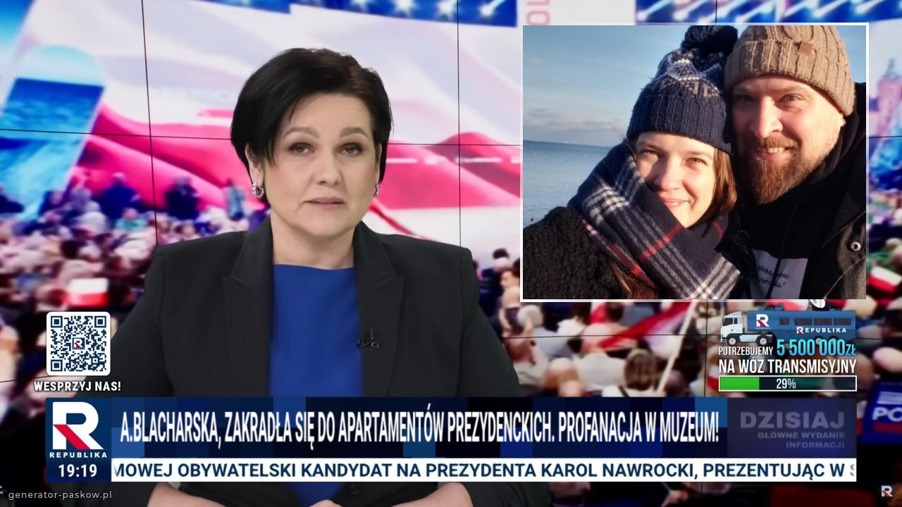 a.Blacharska, zakradła się do apartamentów prezydenckich. Profanacja w muzeum!