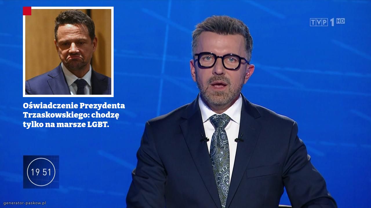 Oświadczenie Prezydenta Trzaskowskiego: chodzę tylko na marsze LGBT.
