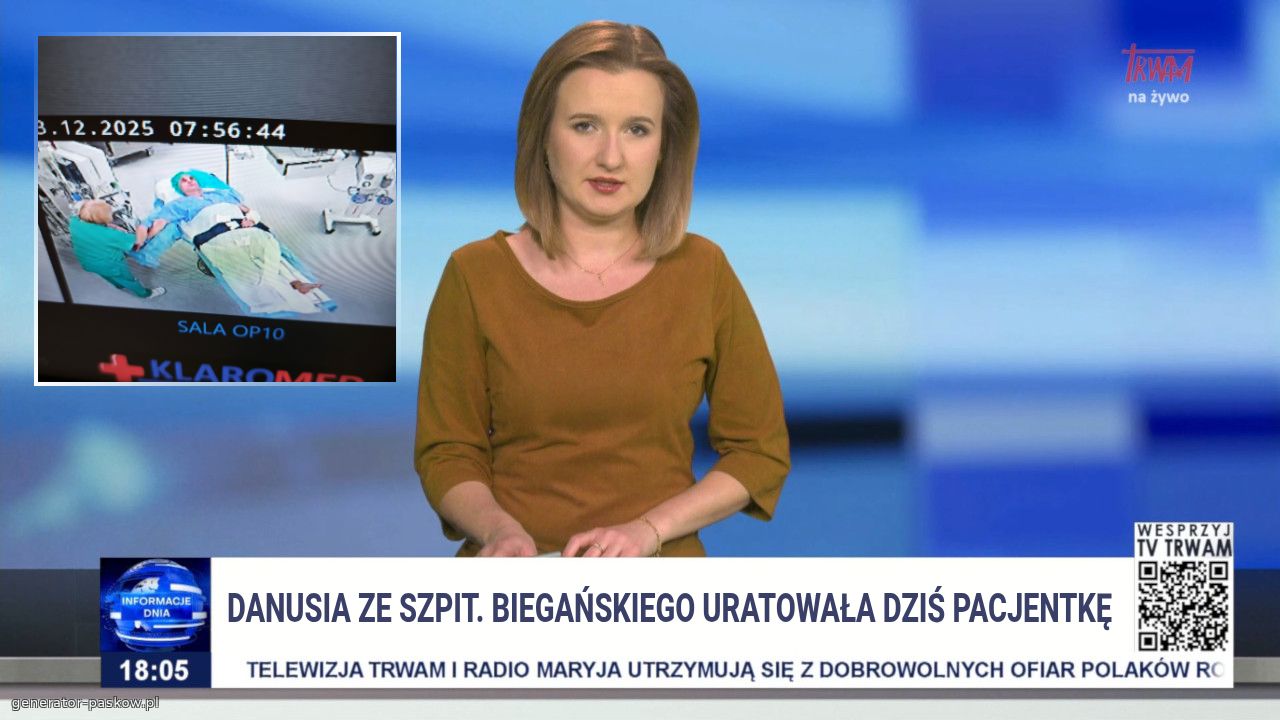 Danusia ze szpit. Biegańskiego uratowała dziś pacjentkę 