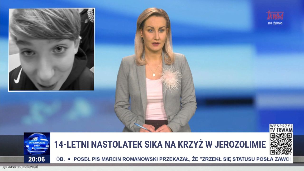14-letni nastolatek sika na krzyż w jerozolimie
