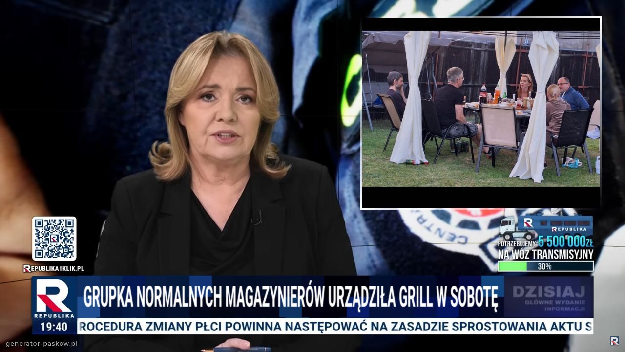 Grupka normalnych magazynierów urządziła grill w sobotę