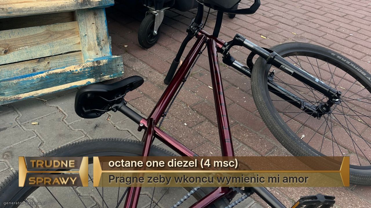 octane one diezel (4 msc)
Pragne zeby wkoncu wymienic mi amor