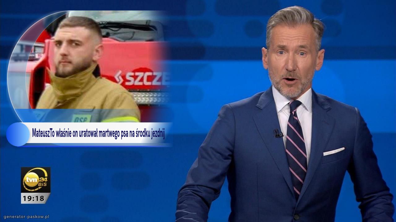 MateuszTo właśnie on uratował martwego psa na środku jezdnij