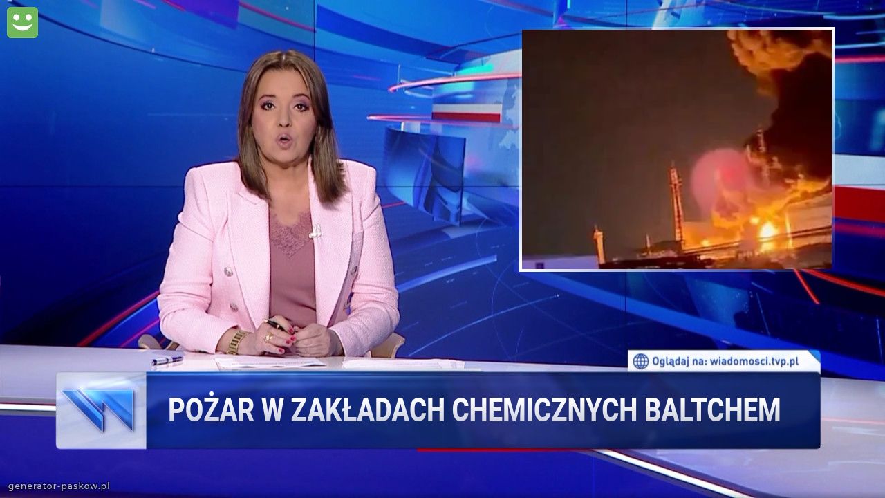 Pożar w zakładach chemicznych Baltchem 