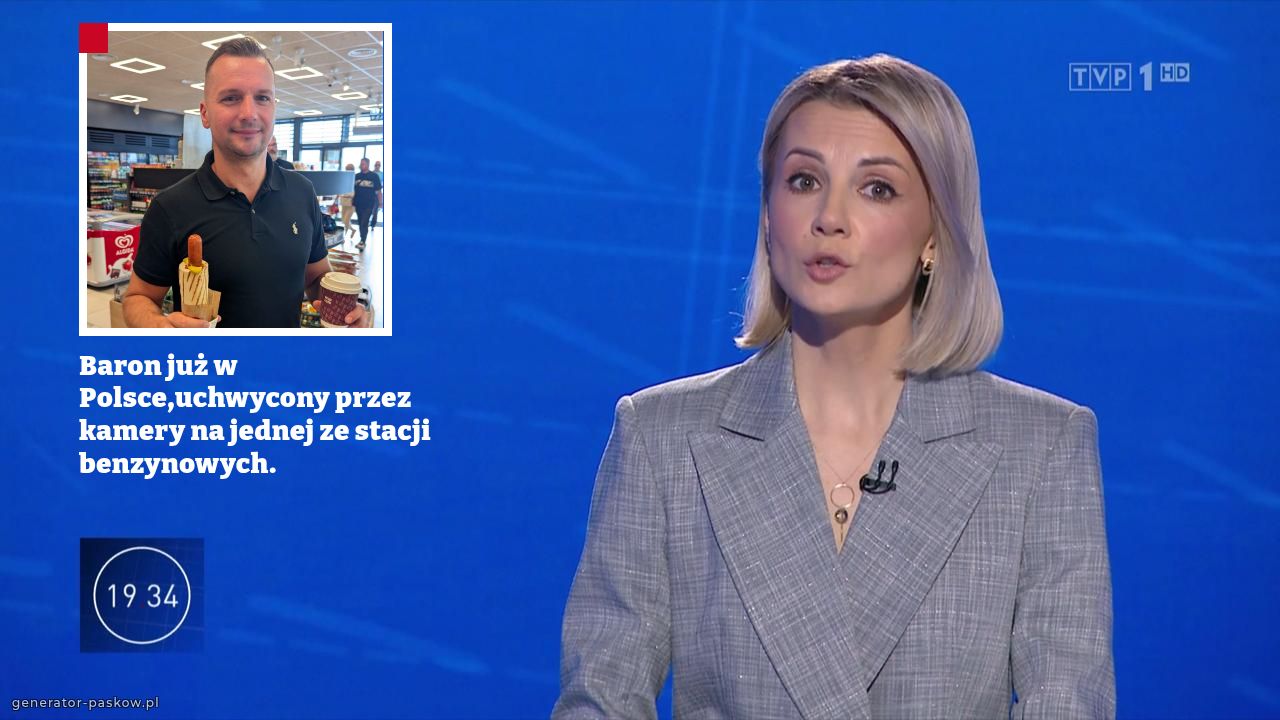 Baron już w Polsce,uchwycony przez kamery na jednej ze stacji benzynowych.
