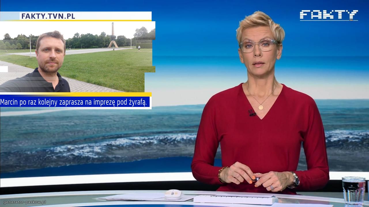 Marcin po raz kolejny zaprasza na imprezę pod żyrafą.