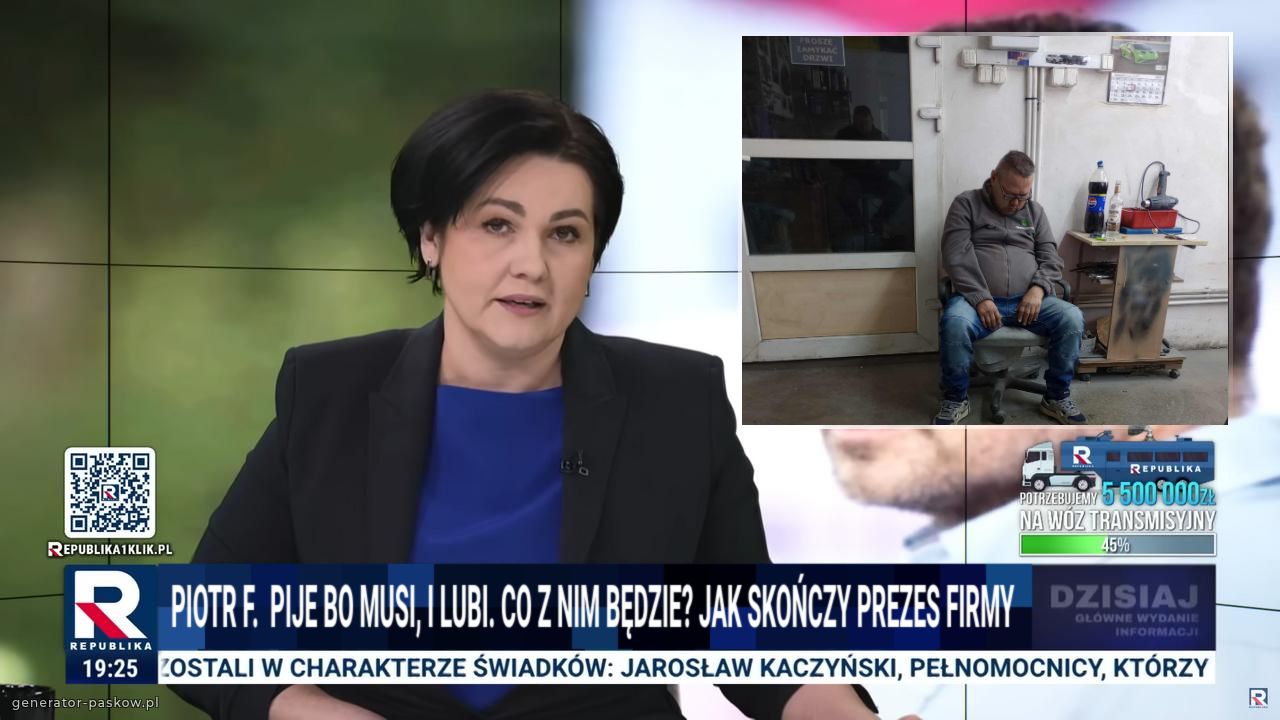Piotr f.  Pije bo musi, i lubi. Co z nim będzie? Jak skończy prezes firmy 