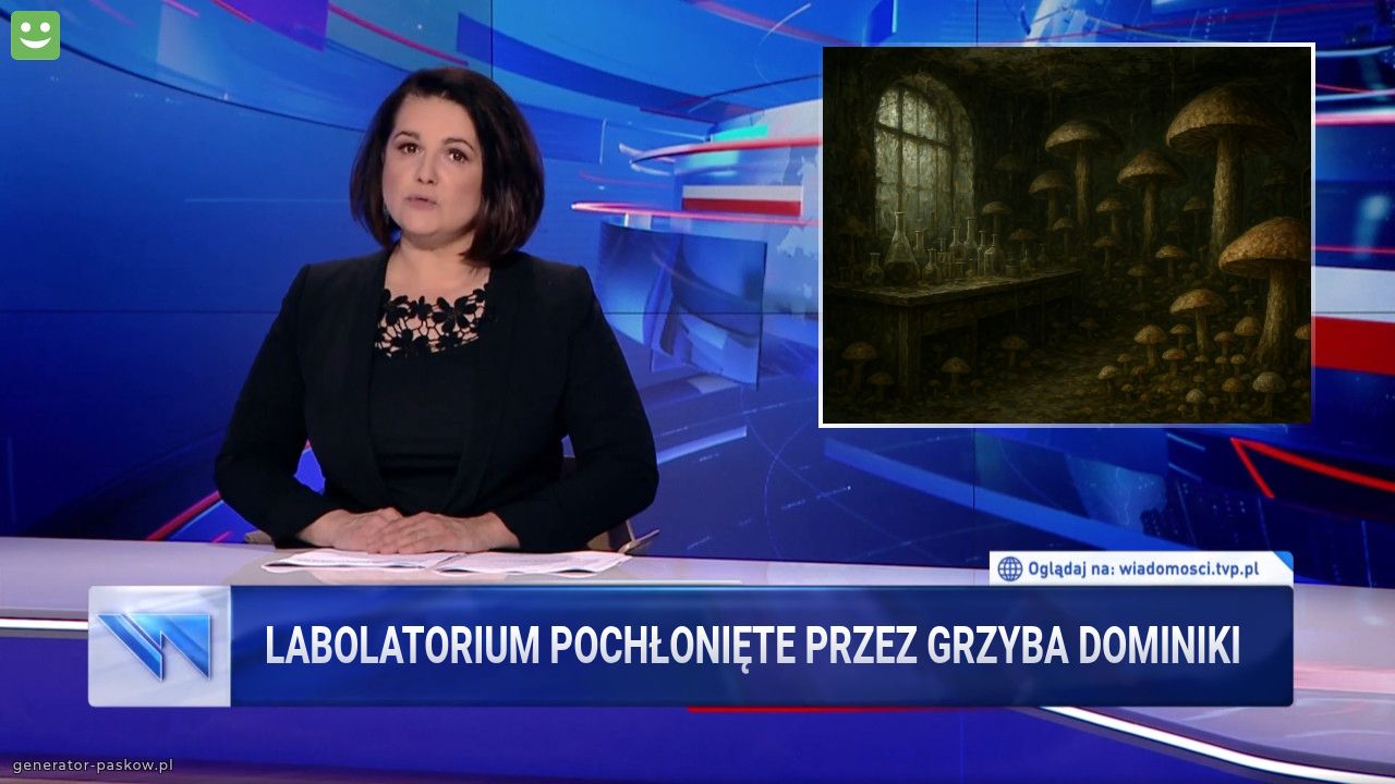 Labolatorium POCHŁONIĘTE przez grzyba dominiki