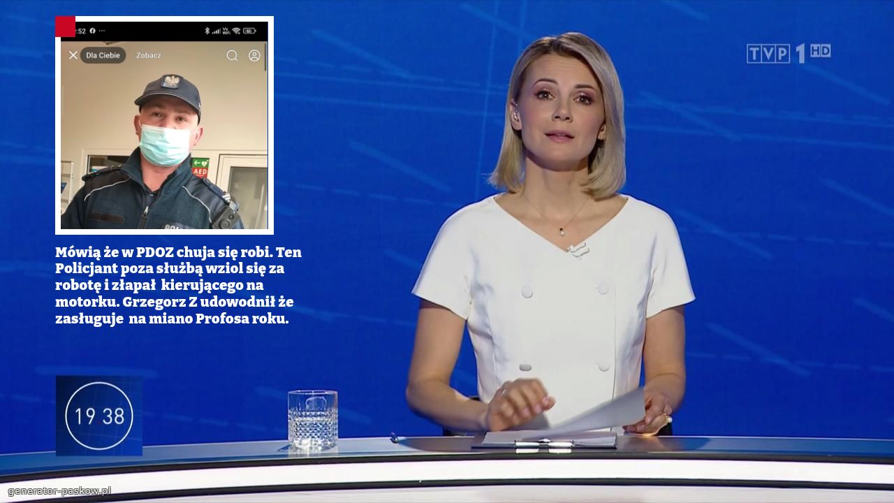 Mówią że w PDOZ chuja się robi. Ten Policjant poza służbą wziol się za robotę i złapał  kierującego na motorku. Grzegorz Z udowodnił że zasługuje  na miano Profosa roku.