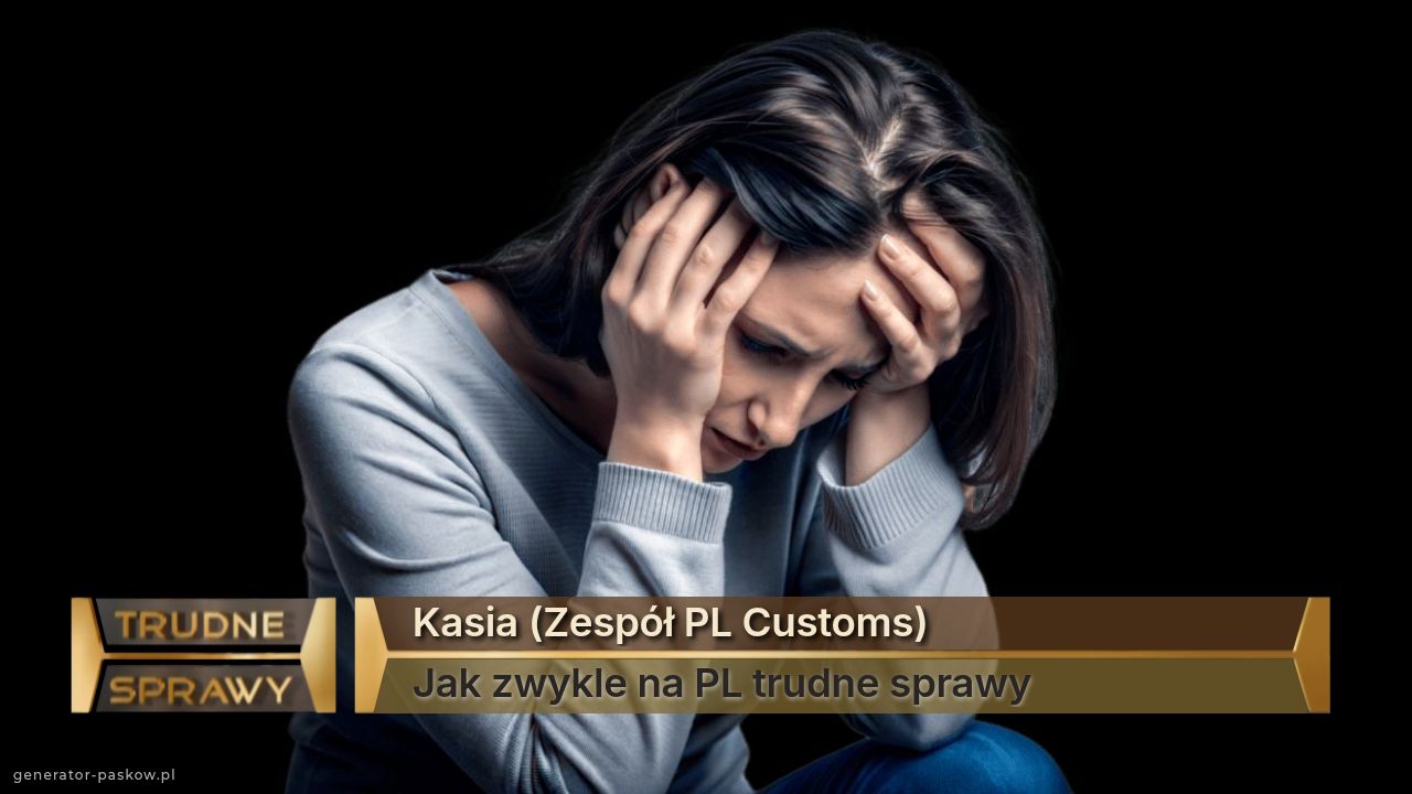 Kasia (Zespół PL Customs)
Jak zwykle na PL trudne sprawy   