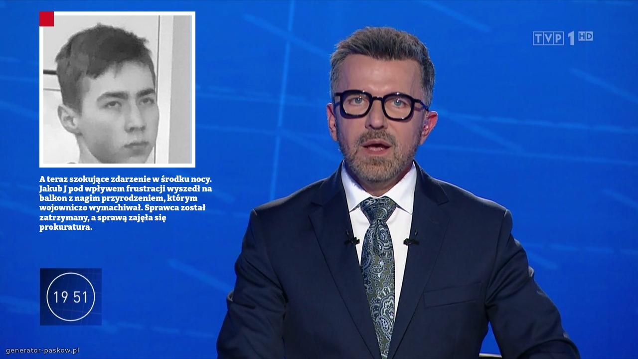 A teraz szokujące zdarzenie w środku nocy. Jakub J pod wpływem frustracji wyszedł na balkon z nagim przyrodzeniem, którym wojowniczo wymachiwał. Sprawca został zatrzymany, a sprawą zajęła się prokuratura. 