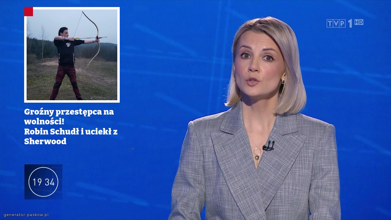 Groźny przestępca na wolności! 
Robin Schudł i uciekł z Sherwood