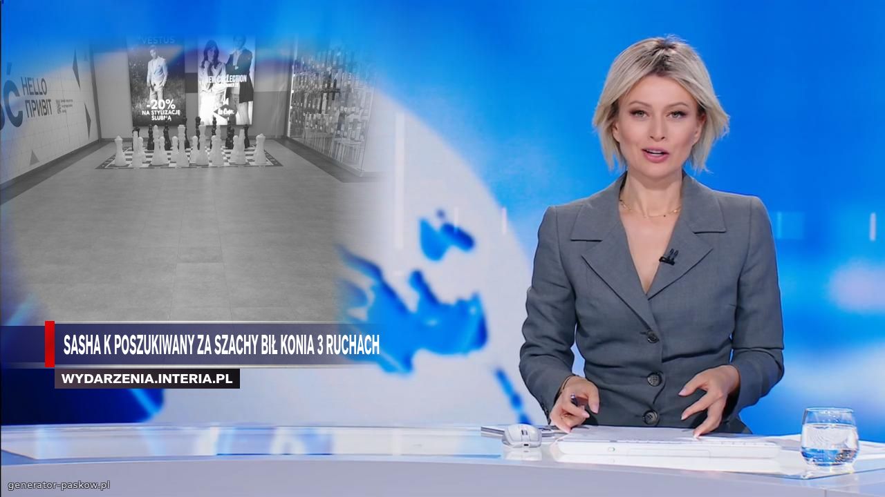 Sasha K poszukiwany za szachy bił konia 3 ruchach