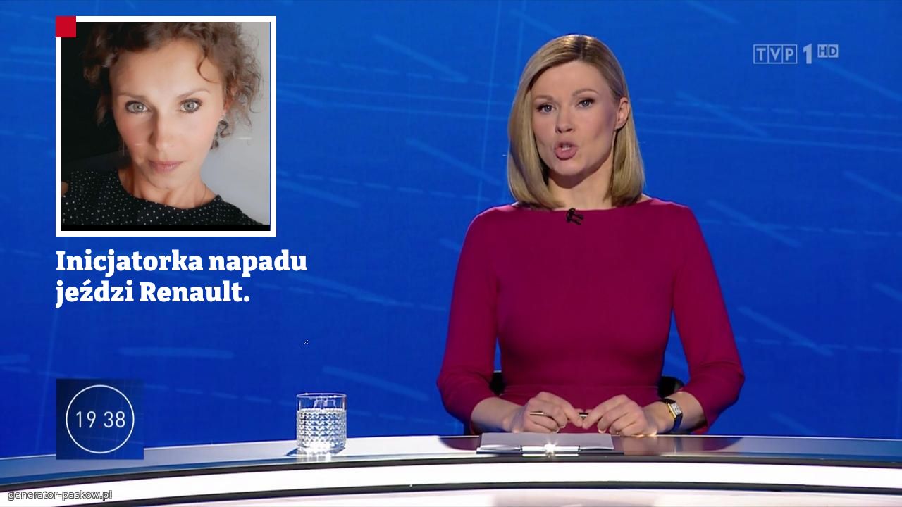 Inicjatorka napadu jeździ Renault. 