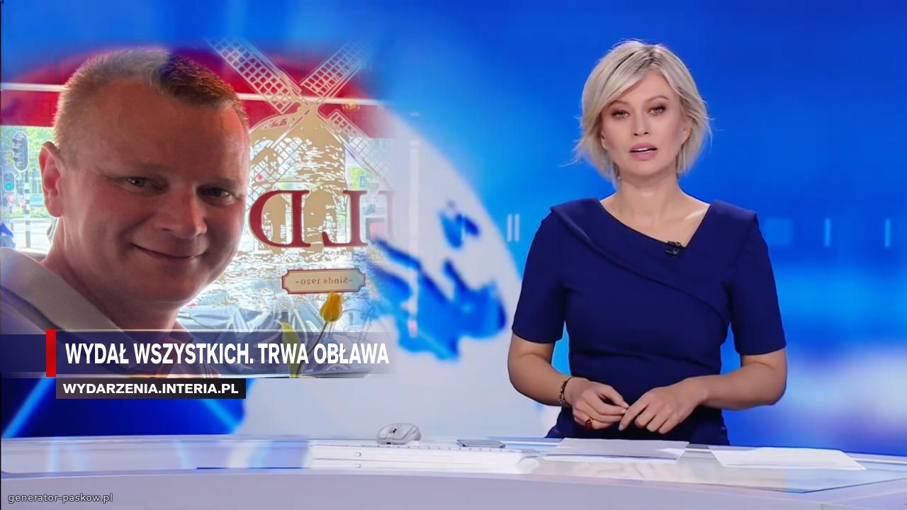 Wydał wszystkich. Trwa obława