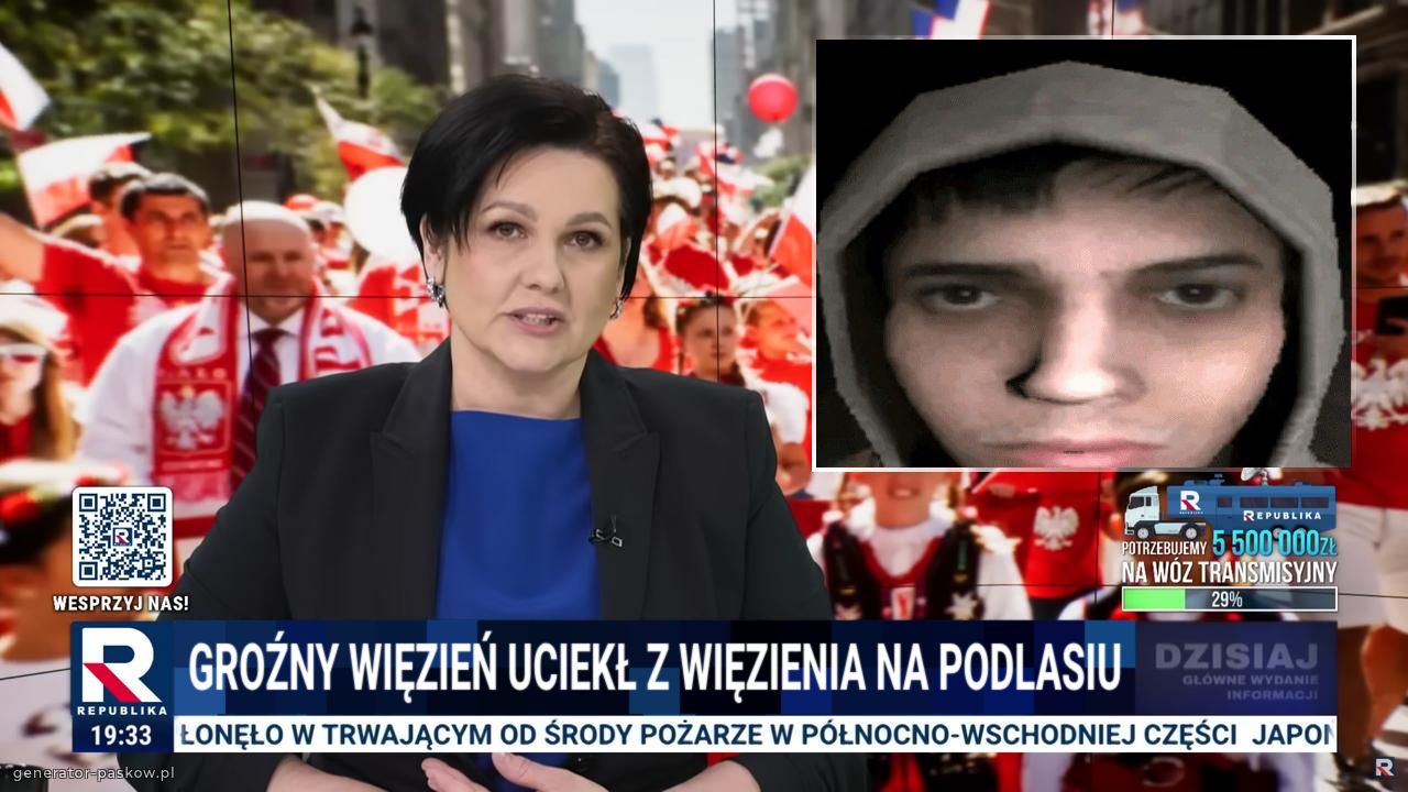 Groźny więzień uciekł z więzienia na podlasiu