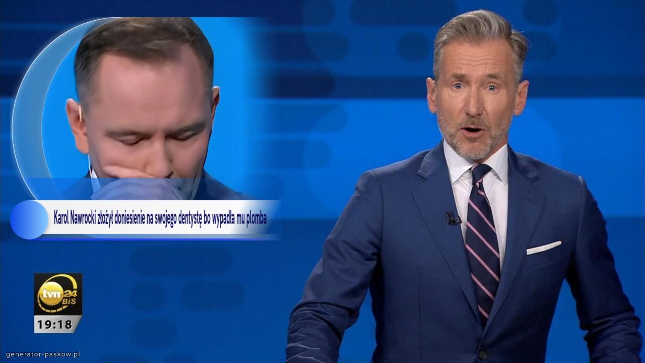  Karol Nawrocki złożył doniesienie na swojego dentystę bo wypadła mu plomba 