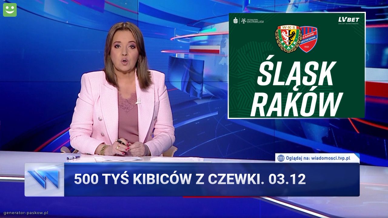 500 tyś kibiców z Czewki. 03.12