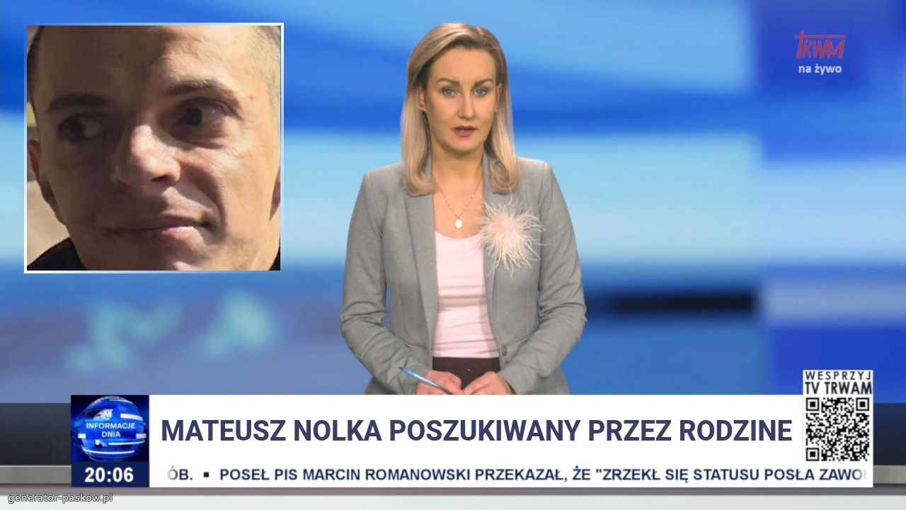 Mateusz nolka poszukiwany przez rodzine