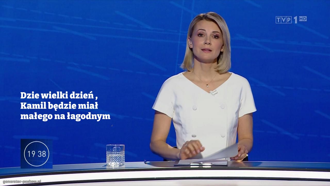 Dzie wielki dzień , Kamil będzie miał małego na łagodnym 