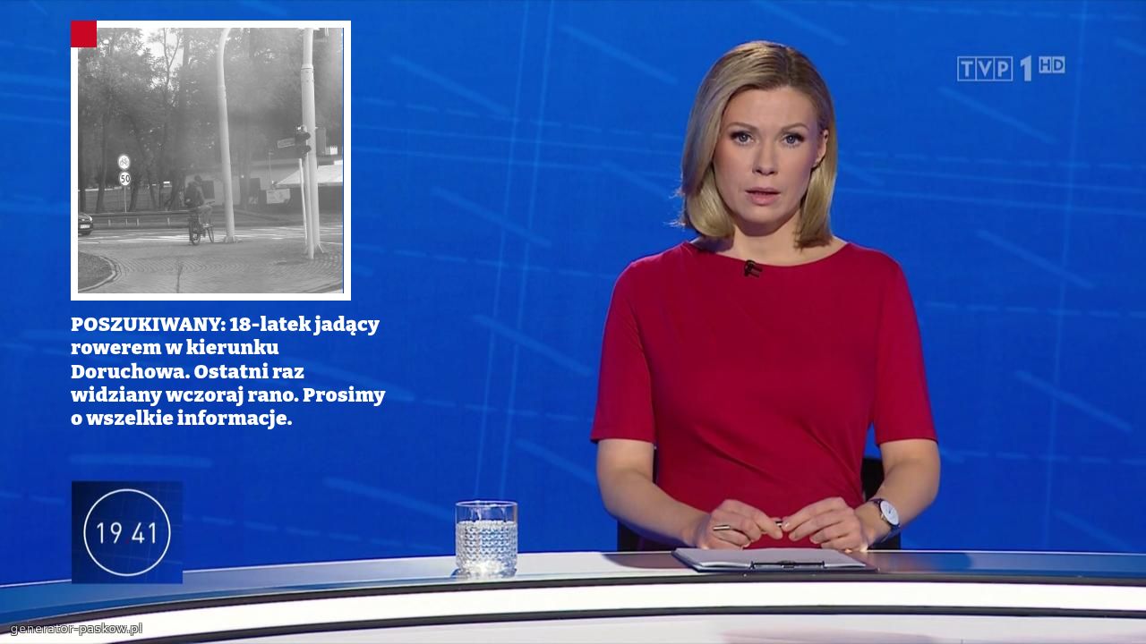 POSZUKIWANY: 18-latek jadący rowerem w kierunku Doruchowa. Ostatni raz widziany wczoraj rano. Prosimy o wszelkie informacje.