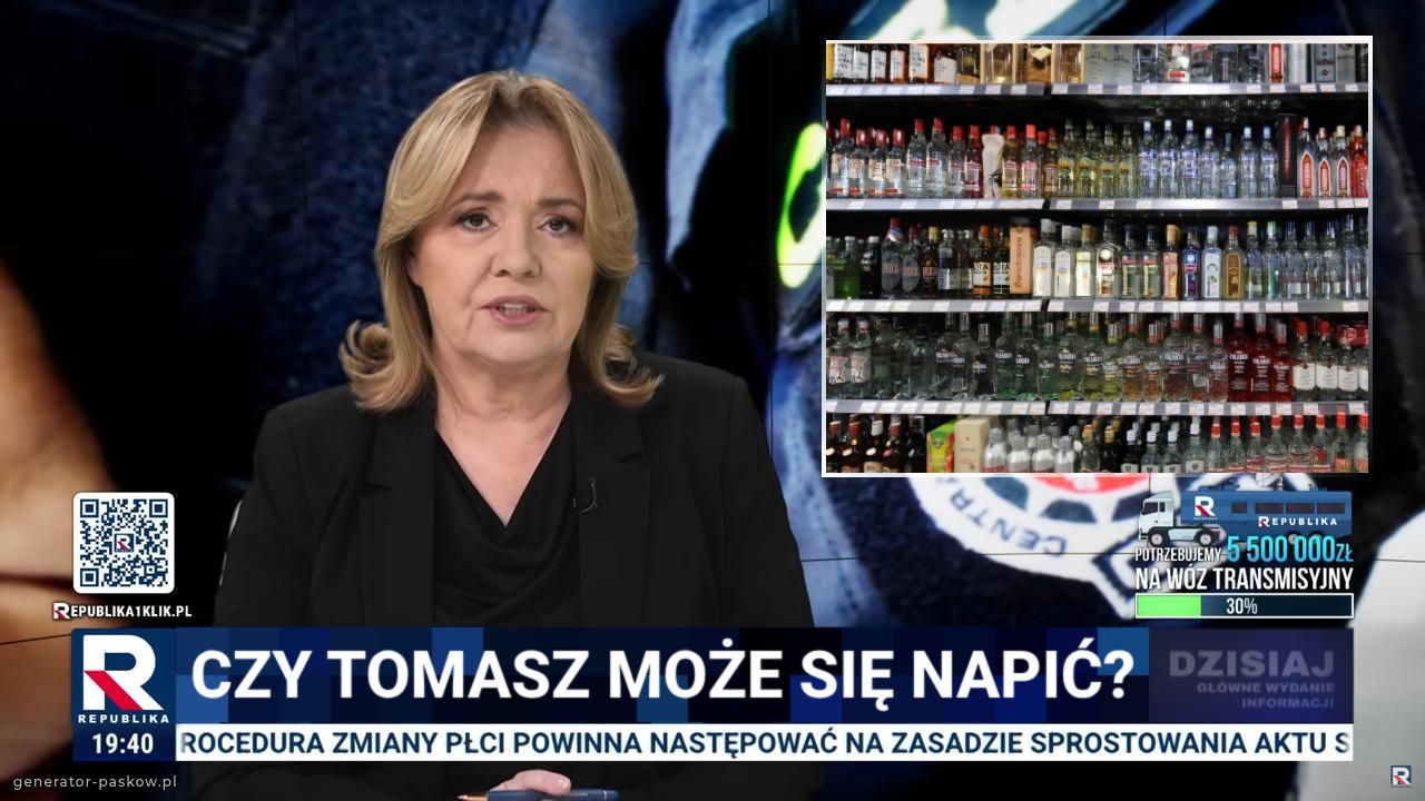 Czy Tomasz może się napić?