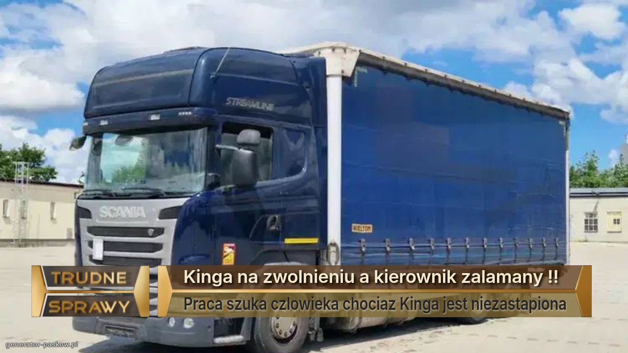 Kinga na zwolnieniu a kierownik zalamany !!
Praca szuka czlowieka chociaz Kinga jest niezastapiona