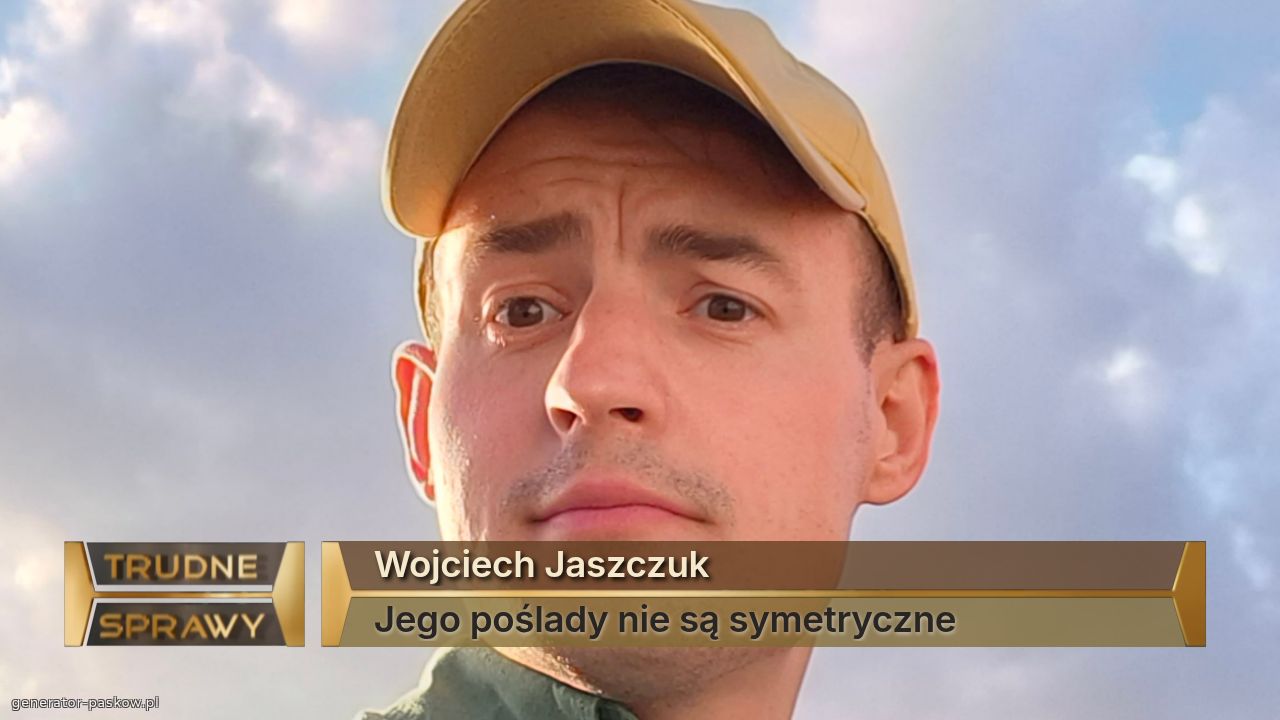 Wojciech Jaszczuk
Jego poślady nie są symetryczne