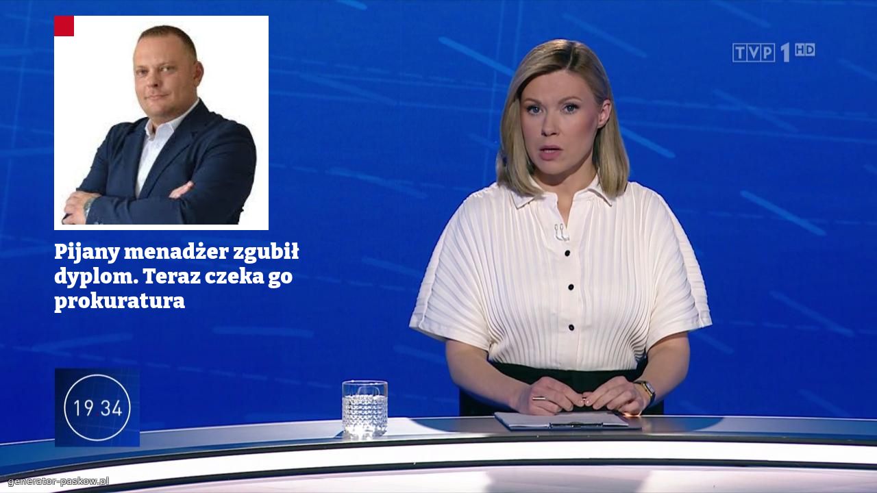 Pijany menadżer zgubił dyplom. Teraz czeka go prokuratura
