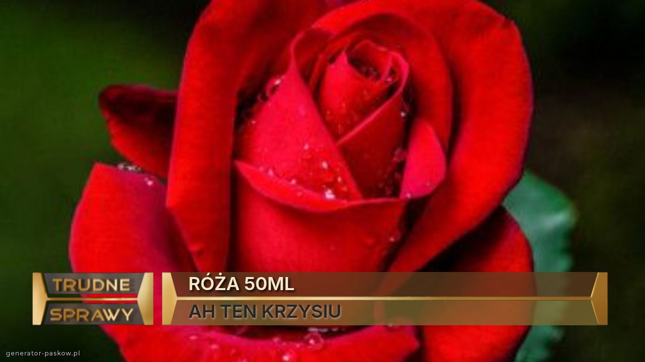 RÓŻA 50ML
AH TEN KRZYSIU 