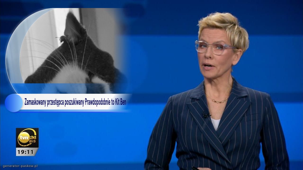 Zamaskowany przestępca poszukiwany Prawdopodobnie to Kit Ben