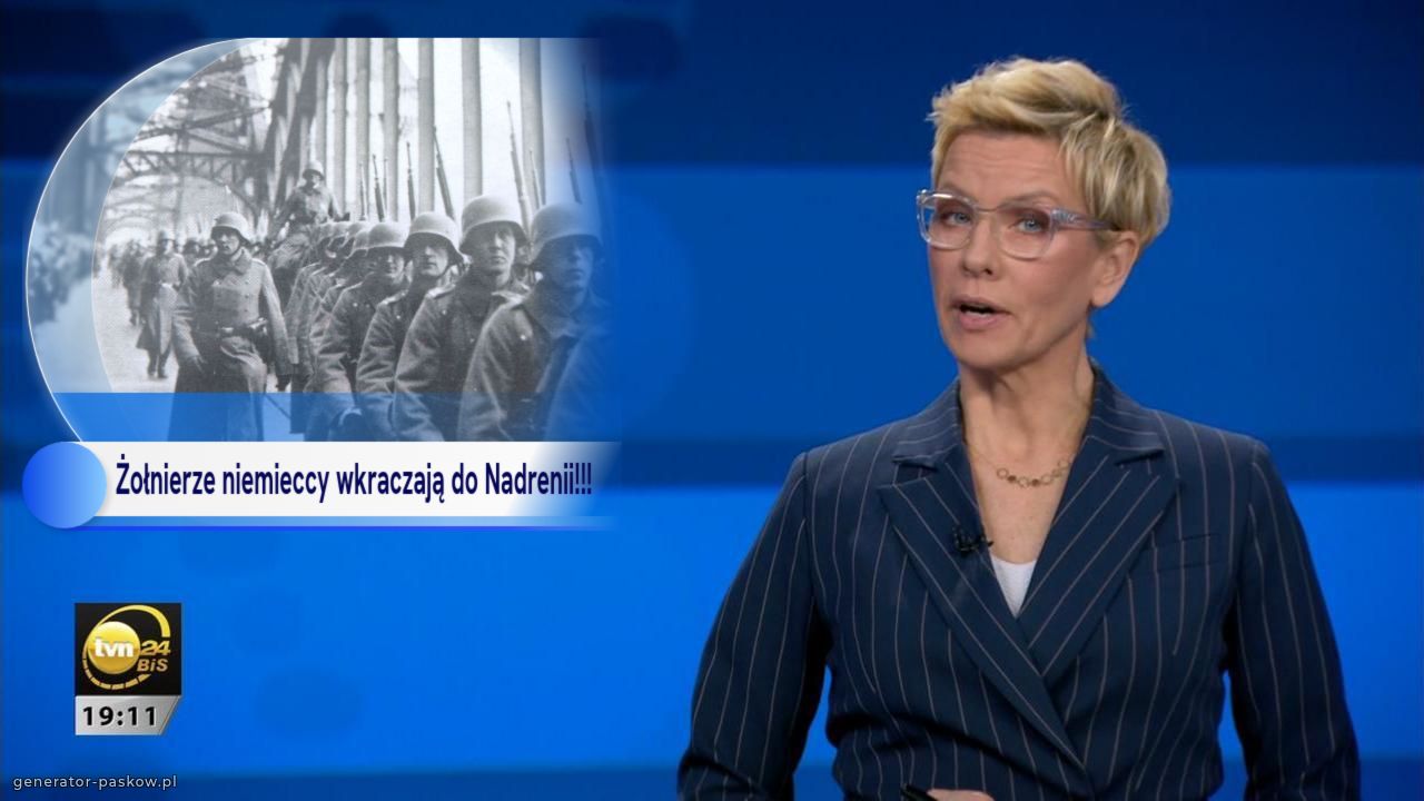 Żołnierze niemieccy wkraczają do Nadrenii!!!