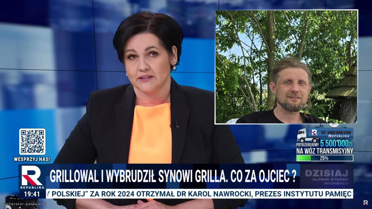 grillowal i wybrudził synowi grilla. co za ojciec ?