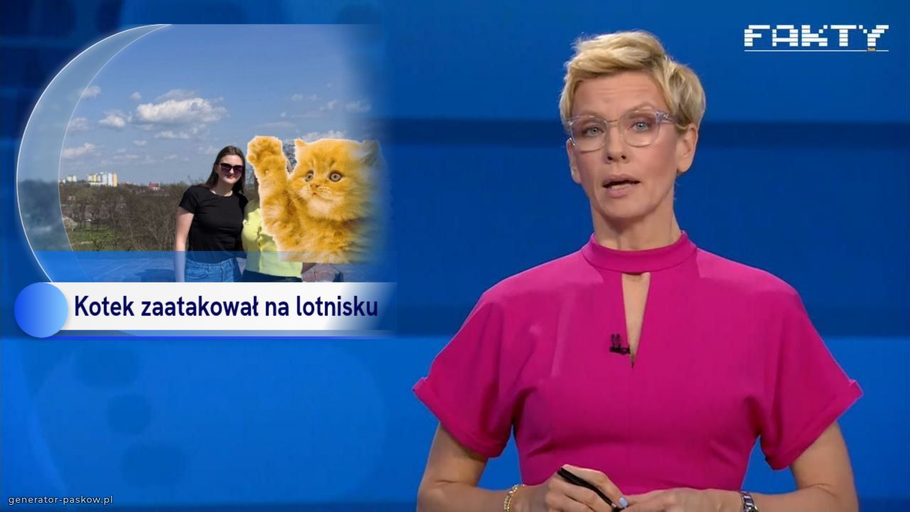 Kotek zaatakował na lotnisku