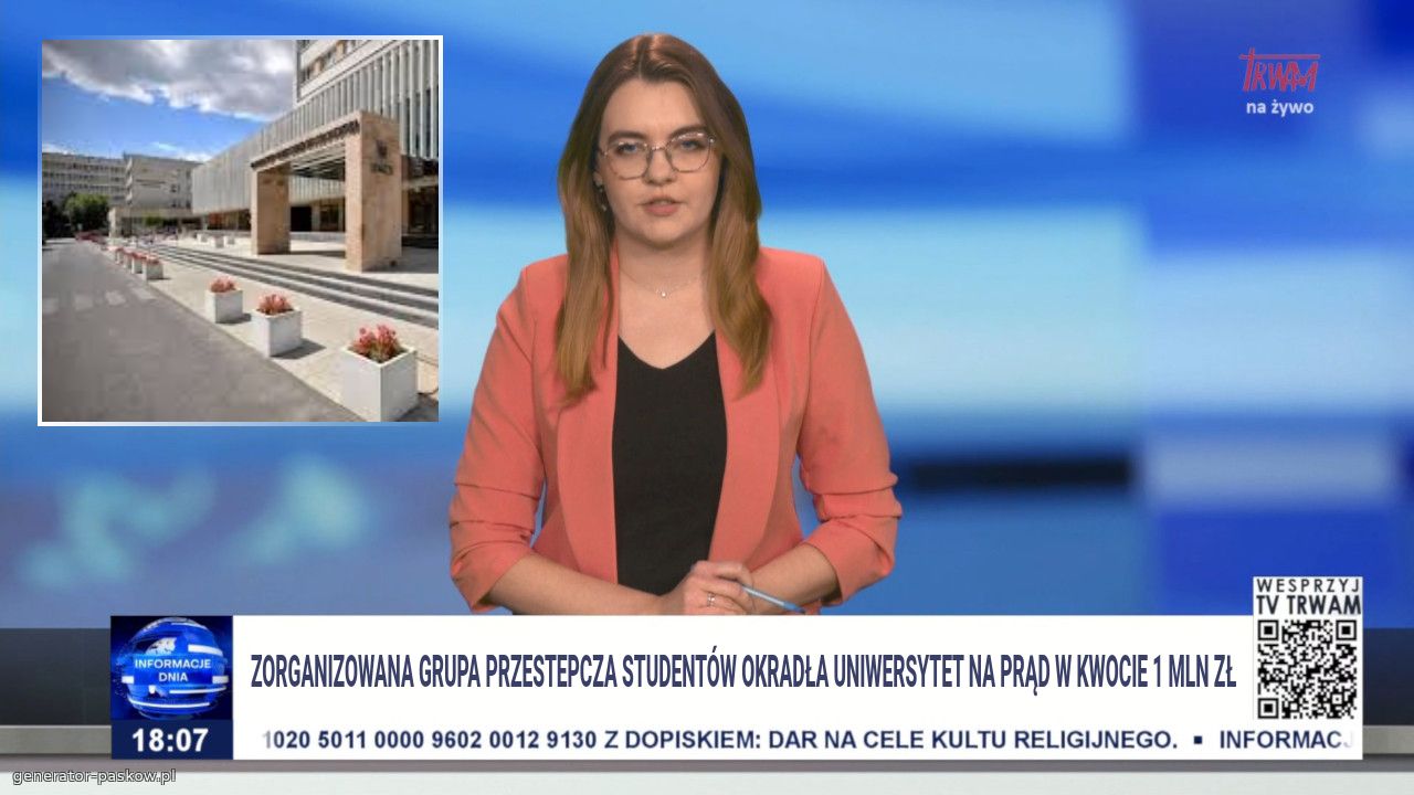 Zorganizowana Grupa przestepcza studentów okradła uniwersytet na prąd w kwocie 1 mln zł