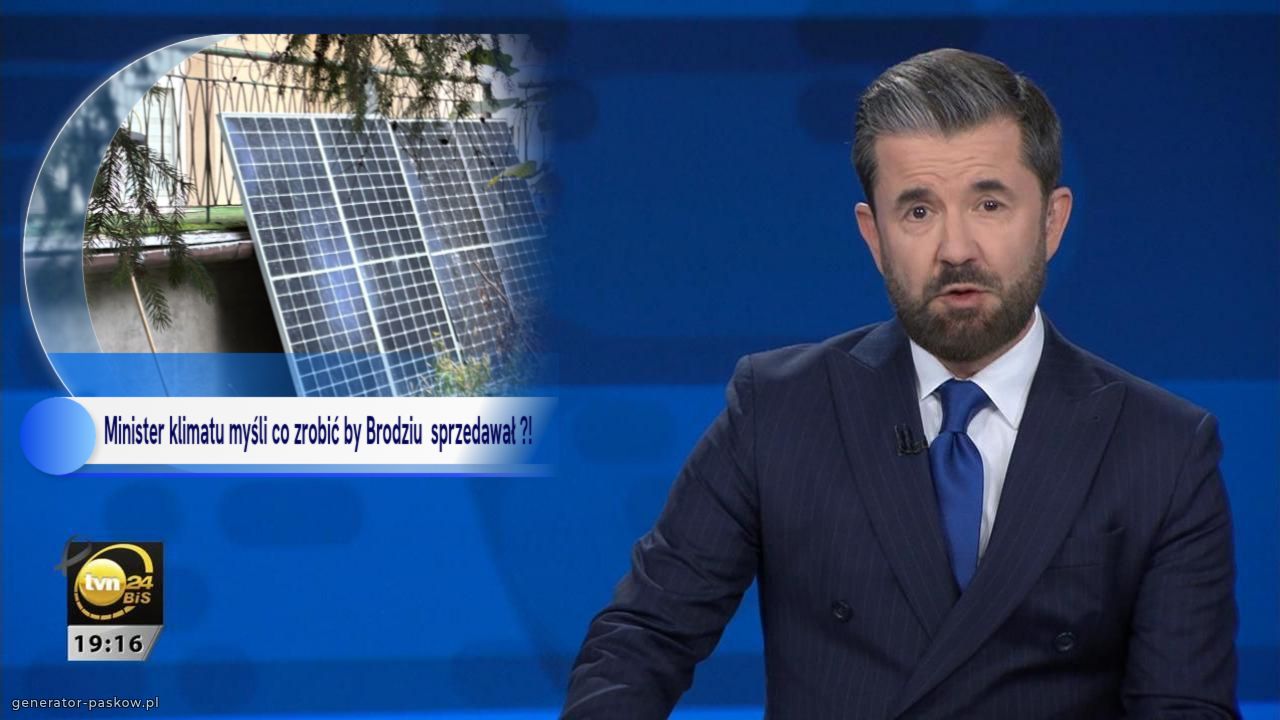 Minister klimatu myśli co zrobić by Brodziu  sprzedawał ?!