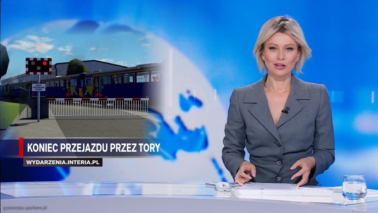 koniec przejazdu przez tory 