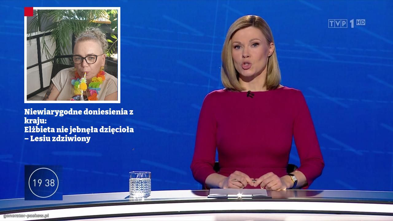 Niewiarygodne doniesienia z kraju:
Elżbieta nie jebnęła dzięcioła – Lesiu zdziwiony