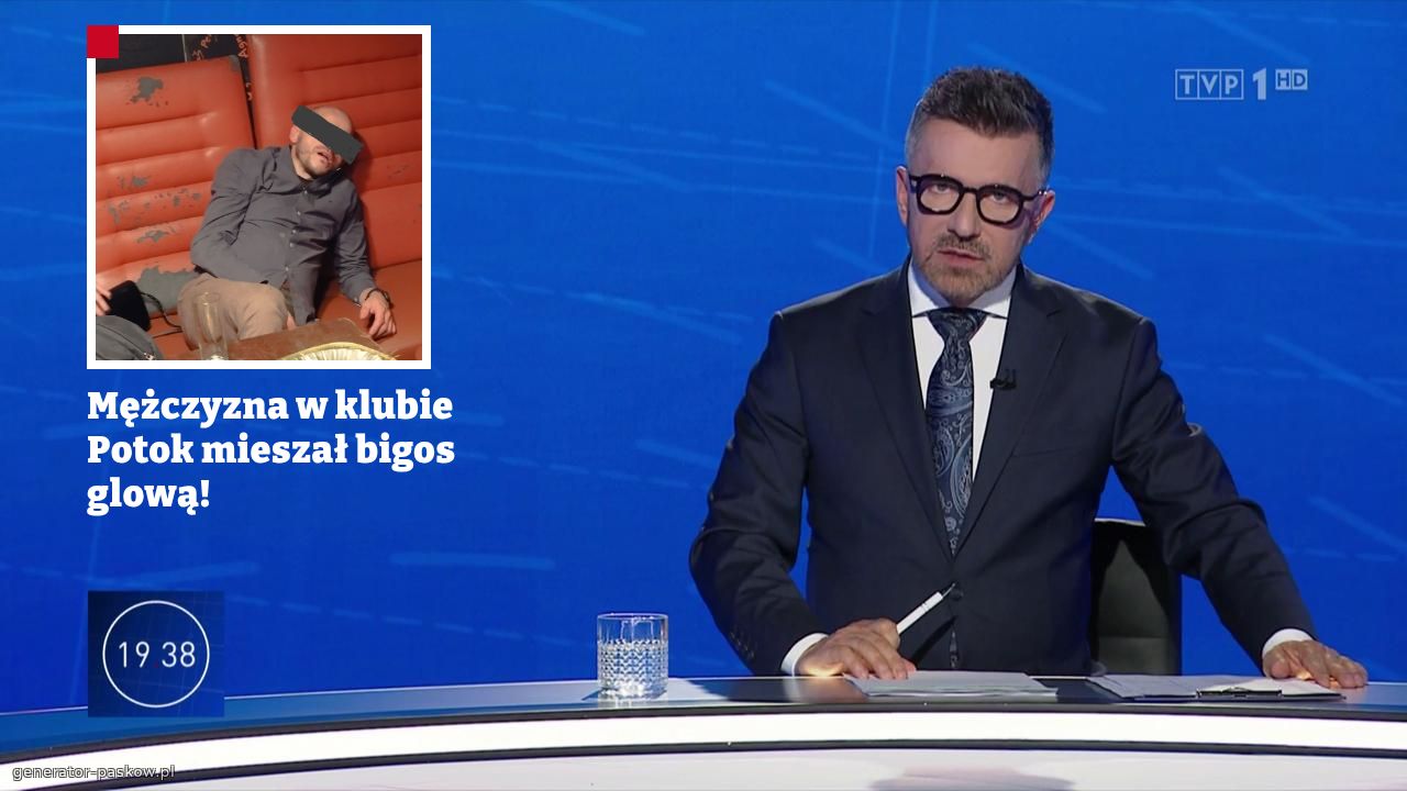 Mężczyzna w klubie Potok mieszał bigos glową!
