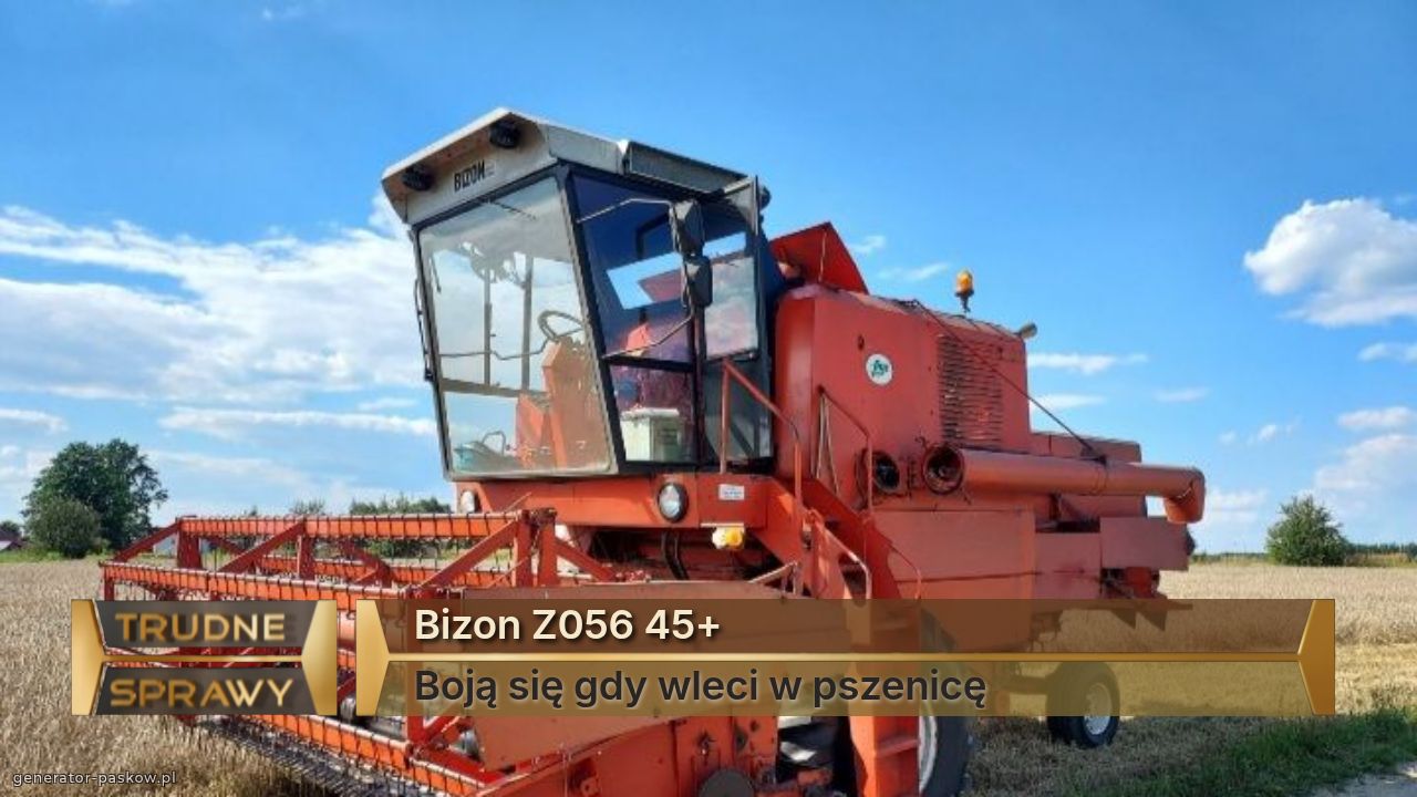 Bizon Z056 45+
Boją się gdy wleci w pszenicę