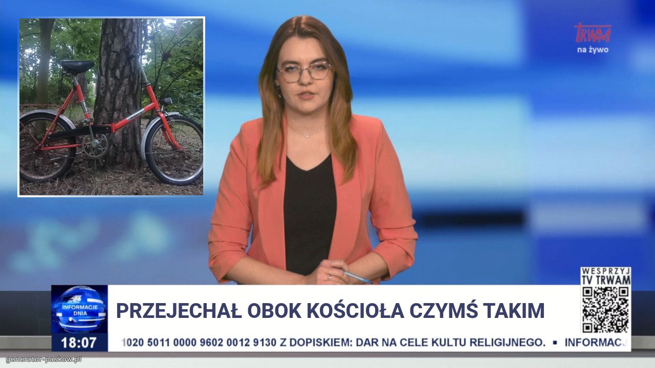 Przejechał obok kościoła czymś takim 