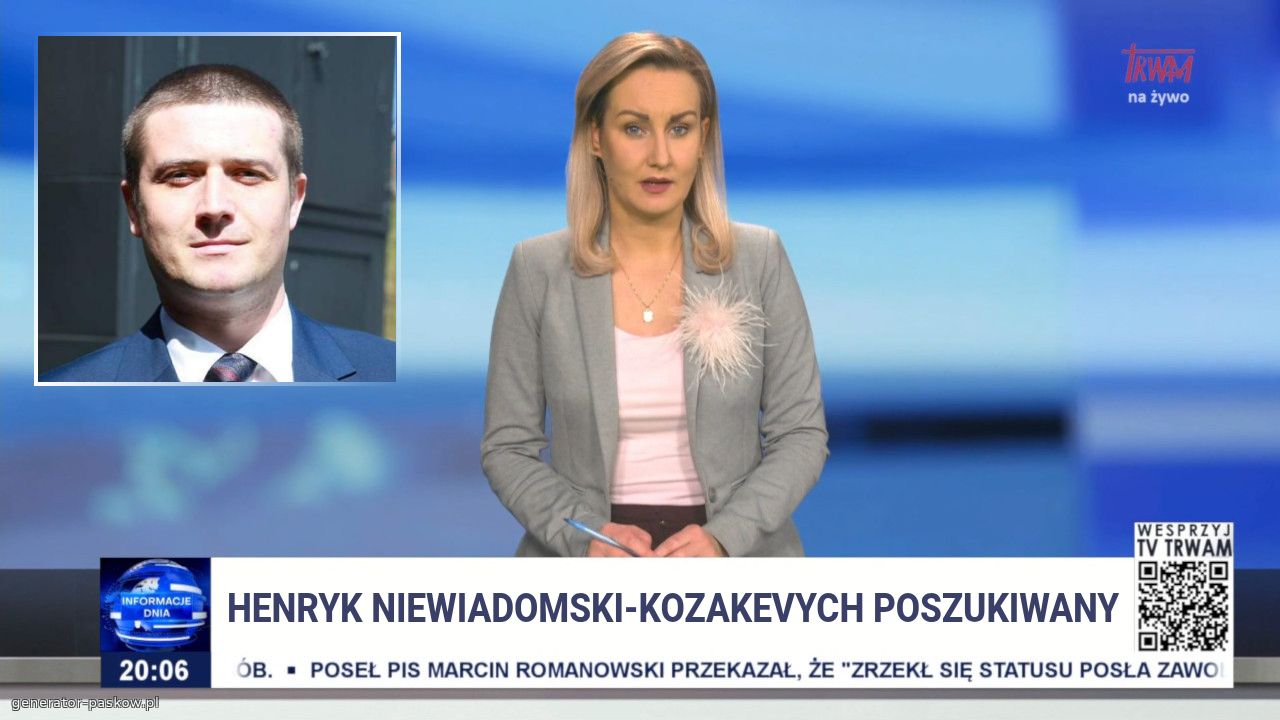 HENRYK NIEWIADOMSKI-KOZAKEVYCH POSZUKIWANY