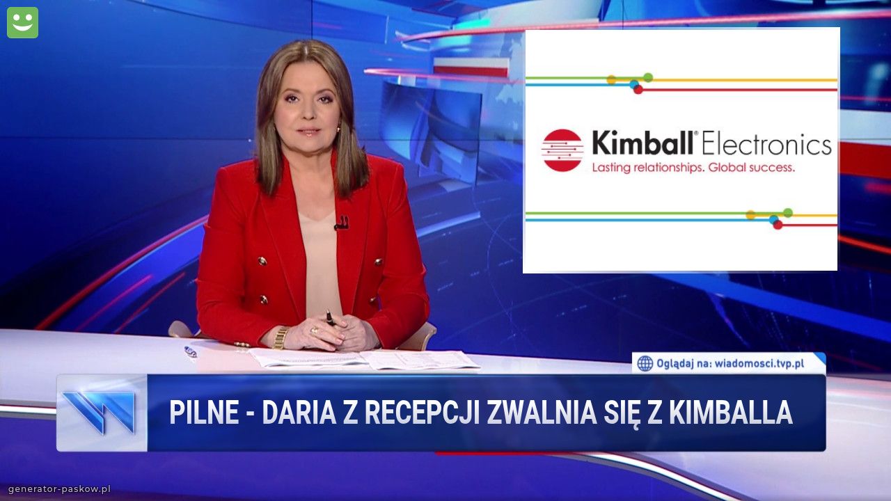 Pilne - Daria z recepcji zwalnia się z Kimballa