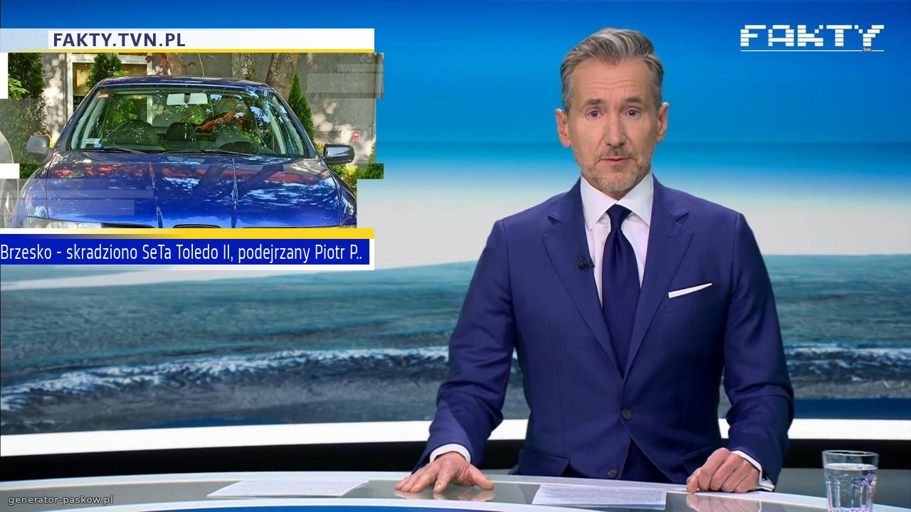 Brzesko - skradziono SeTa Toledo II, podejrzany Piotr P..