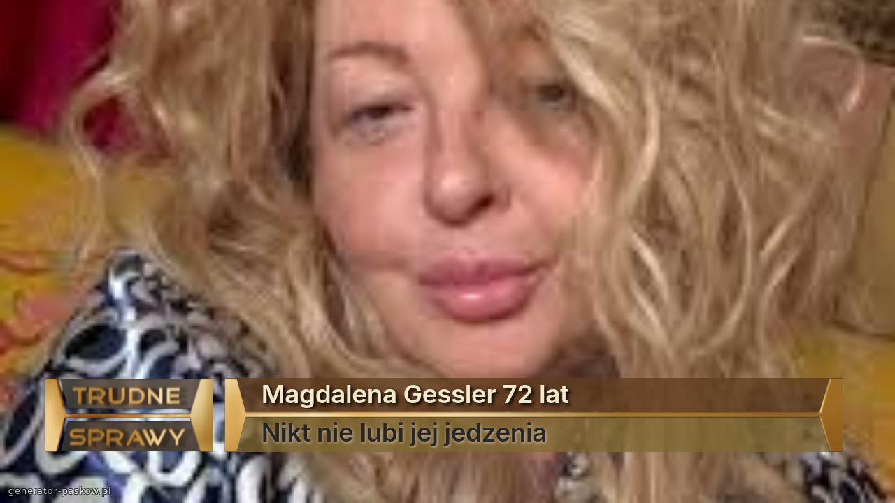 Magdalena Gessler 72 lat
Nikt nie lubi jej jedzenia